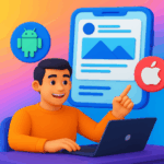 Team of developers at Assert IT working on cross-platform app solutions in Noida office