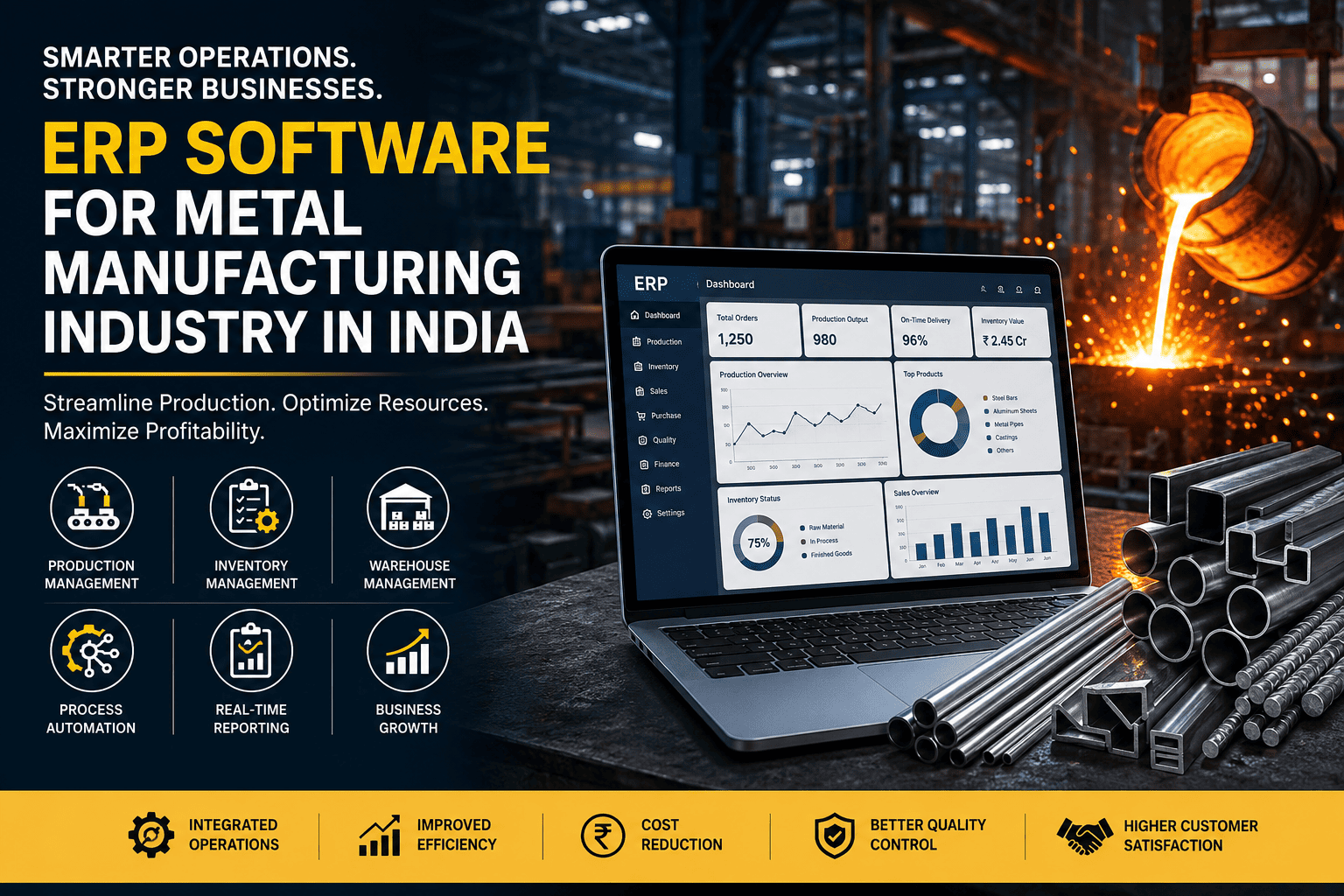 ERP Software for Metal Manufacturing Industry in India